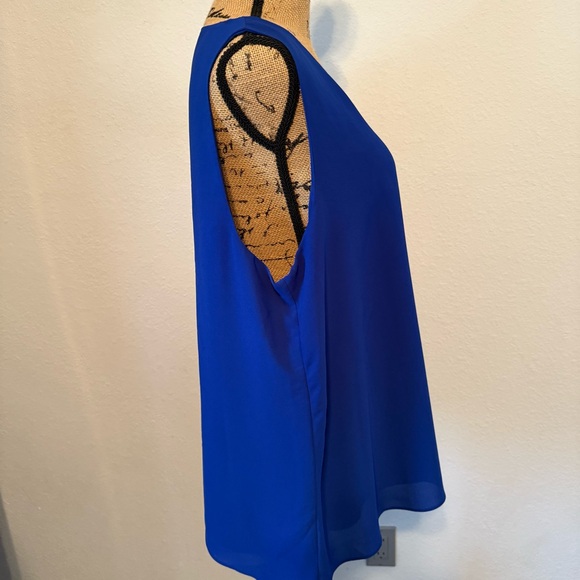 C established 1946 Royal Blue v-neck sleeveless top XL - Picture 5 of 11